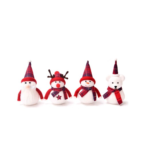 Figura de muñeco de nieve navidad, a pilas incluidas, modelos surtidos, ACTUEL