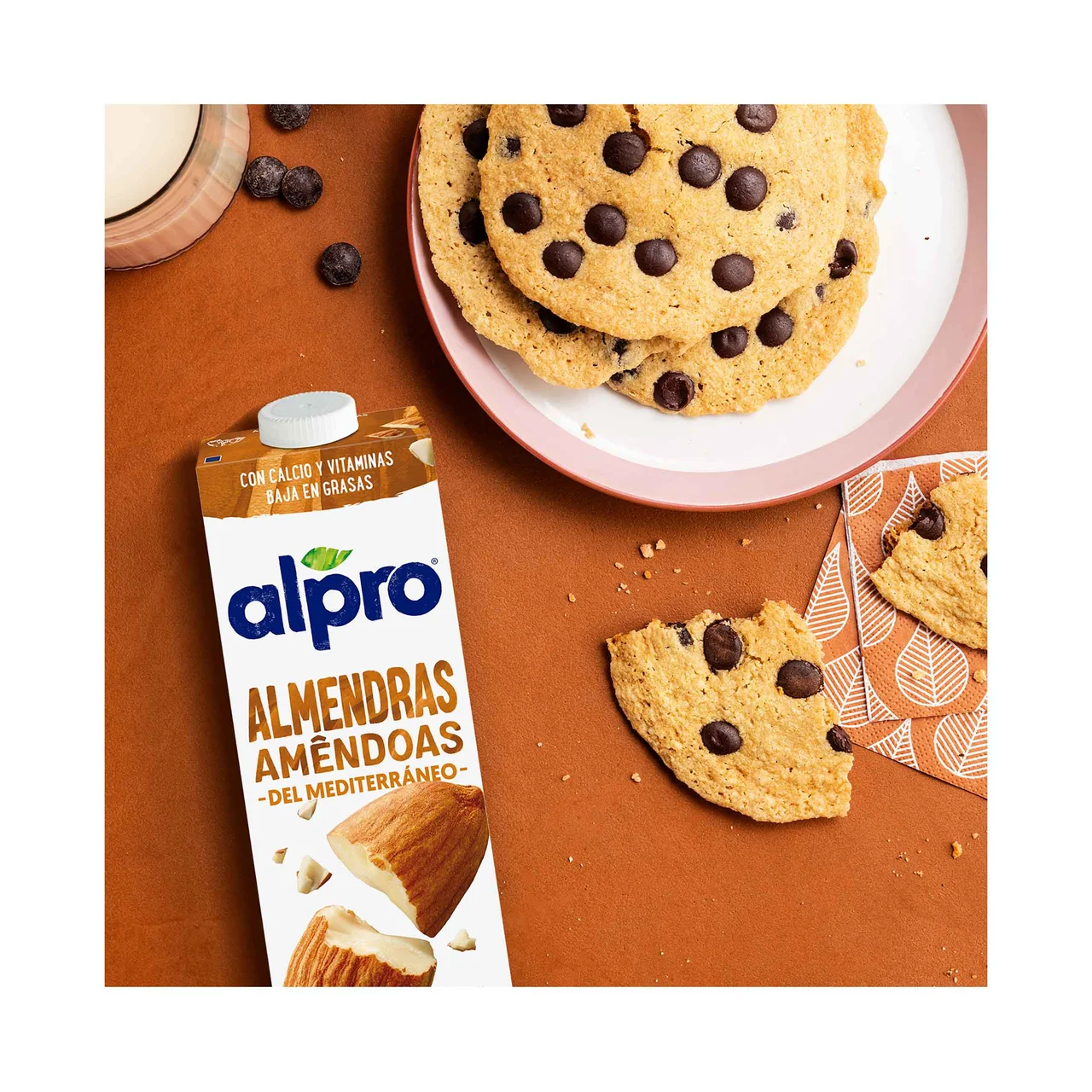 Bebida de almendras mediterráneas 100% vegetal 1 l.