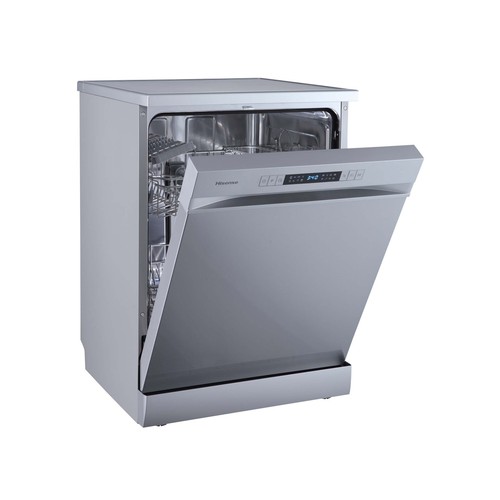 Lavavajillas HISENSE HS623D10X, capacidad: 14 servicios, clasificación energética: D, H: 84,5cm, A: 59,8cm, F: 60cm.