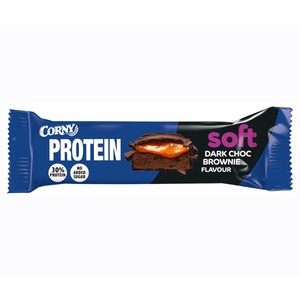 CORNY Barrita de proteínas chocolate negro brownie 45 g.