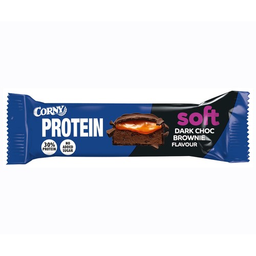 CORNY Barrita de proteínas chocolate negro brownie 45 g.
