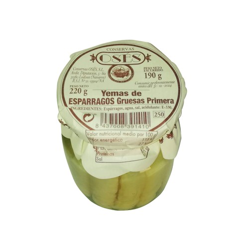 Yemas de espárrago gruesas de primera OSES 220 g.