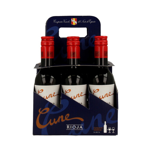 CUNE  Vino tinto crianza con D.O. Rioja CUNE 6 x 18.7 cl.
