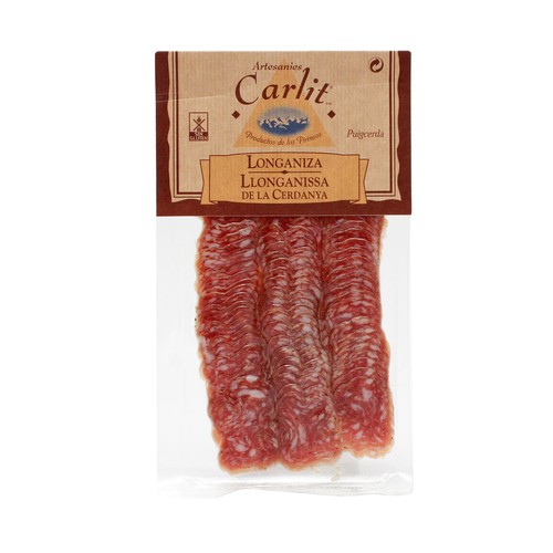 CARLIT Longaniza de la Cerdaña, sin gluten y cortada en lonchas CARLIT 100 g.