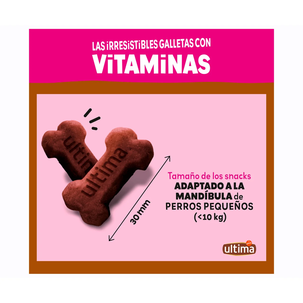 Snack perro mini galletas con vitaminas 150 gr.