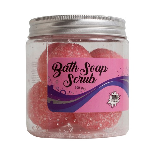GIRL POWER Bolitas de jabón exfoliante con aroma a frutas cítricas 100 g.