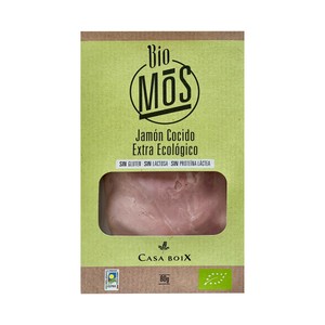 Imagen de CASA BOIX Jamón cocido extra loncheado ecológico CASA BOIX 80 g.