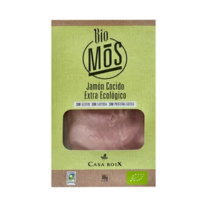 CASA BOIX Jamón cocido extra loncheado ecológico CASA BOIX 80 g.