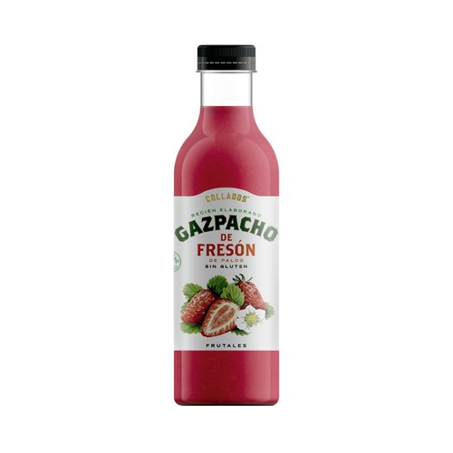 COLLADOS Gazpacho de fresón de palos, recién elaborado y 100% natural COLLADOS 750 ml.