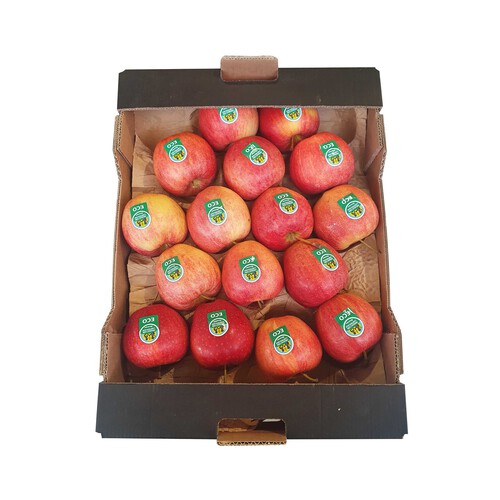 Manzanas gala ecológica ALCAMPO PRODUCCIÓN CONTROLADA Bandeja 700 g.
