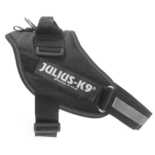 JULIUS K9 Arnés regulable para perros con reflectante color negro JULIUS K9 talla 0 (14-25 kg) 1 ud.