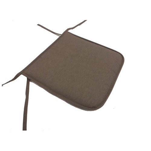 Cojín de jardín cuadrado 38x38x3cm, color beige, ANJOSA
