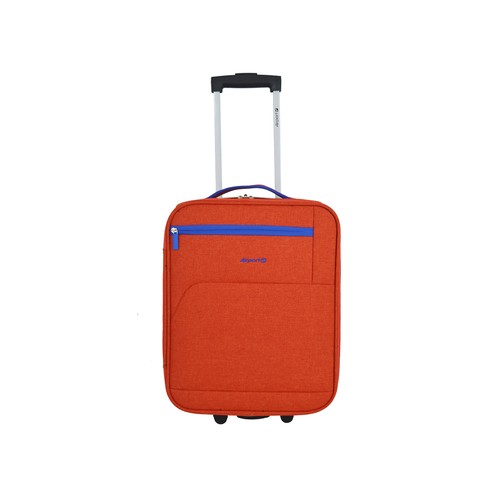 Maleta de cabina tipo trolley 33x45x18 cm, 4 ruedas, color rojo, ALCAMPO AIRPORT.