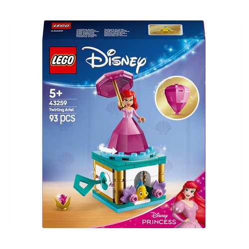 LEGO Disney Princess Ariel Bailarina 43259, 93 piezas, +5 años.
