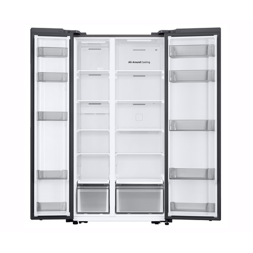 Frigorífico americano 178cm SAMSUNG RS57DG400EM9EF, no frost, clasificación energética: E, H: 178cm A: 91,2cm, F: 65,4cm, capacidad total: 583L.