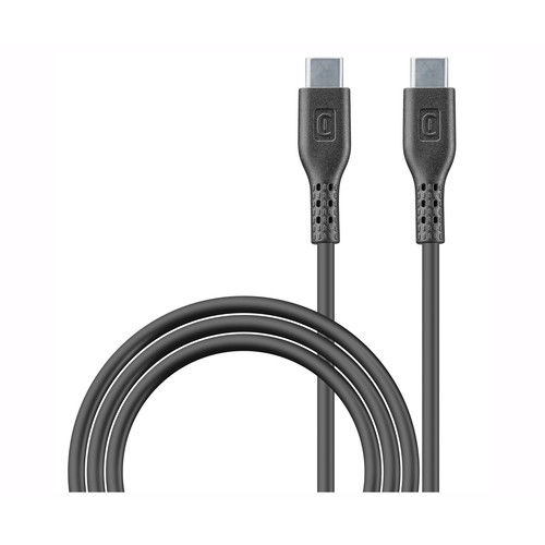 Cable USB-C a USB-C CELLULAR LINE USBDATA100C2C5A1MK, longitud 120cm, carga super fast