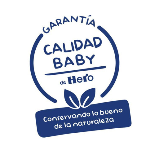 HERO Baby Tarrito de frutas de textura suave (plátano, manzana, pera, fresa y arándanos), a partir de 4 meses 190 g.