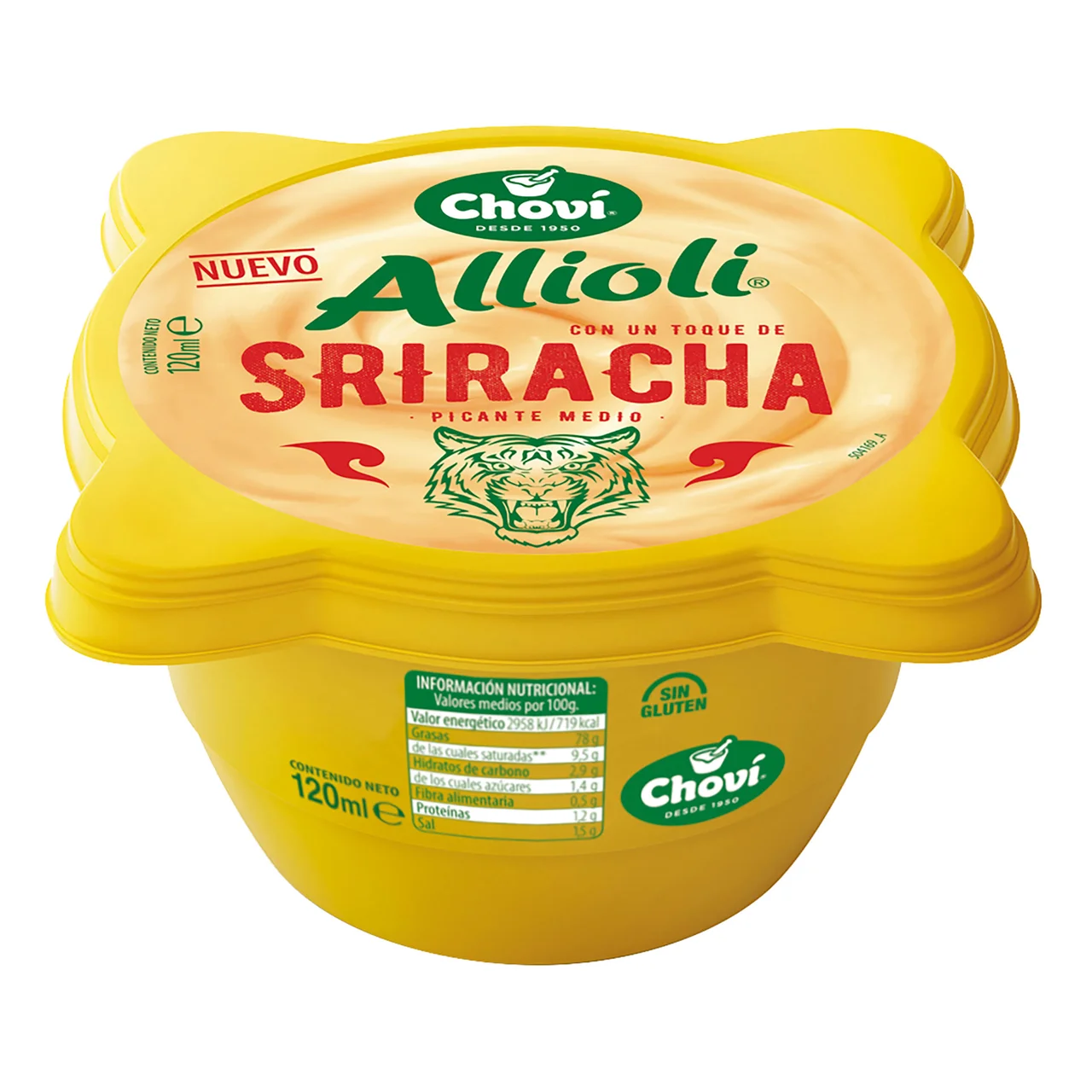 Salsa Allioli Sriracha - 120ml.