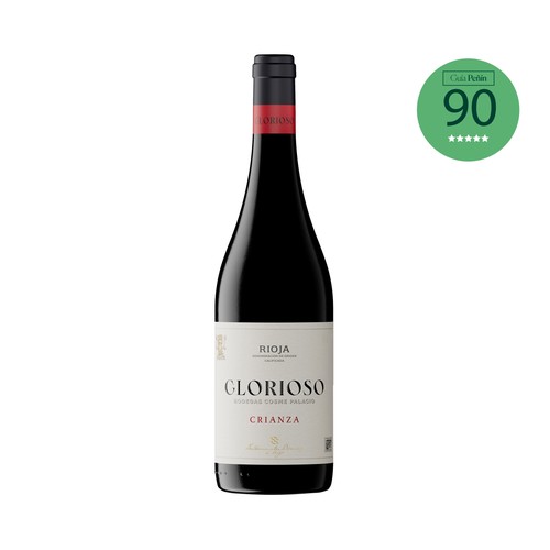 Vino tinto crianza con denominación de origen calificada Rioja GLORIOSO botella de 75 cl.
