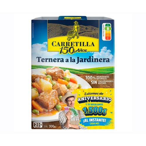 Ternera a la jardinera CARRETILLA 275 g.