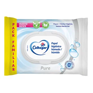 COLHOGAR Papel higiénico húmedo Pure 80 uds.