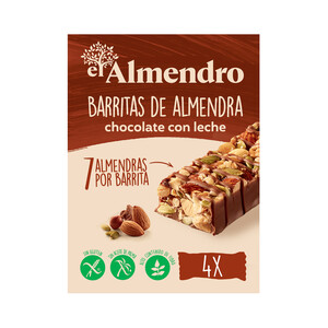 Imagen de EL ALMENDRO Barritas de almendra de chocolate con leche 100 g.