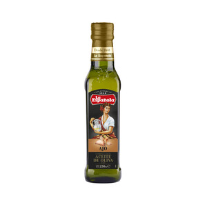 Imagen de LA ESPAÑOLA Aceite de oliva virgen extra al ajo botella de cristal de 250 ml.