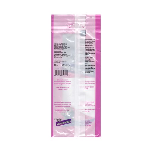 MISTER DOG Hueso masticable de vacuno de 11 centímetros para perros MISTER DOG 2 uds. de 45 g.