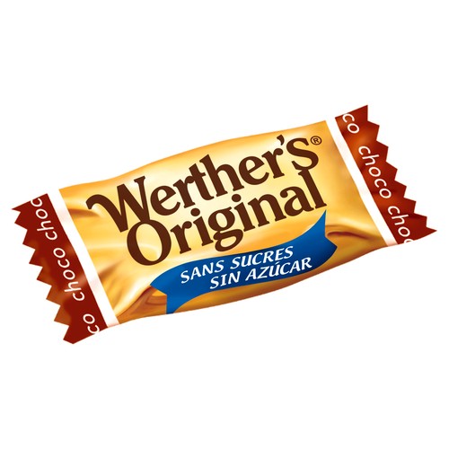 WERTHER"S ORIGINAL Caramelos sabor a chocolate sin azúcar 60 gr.