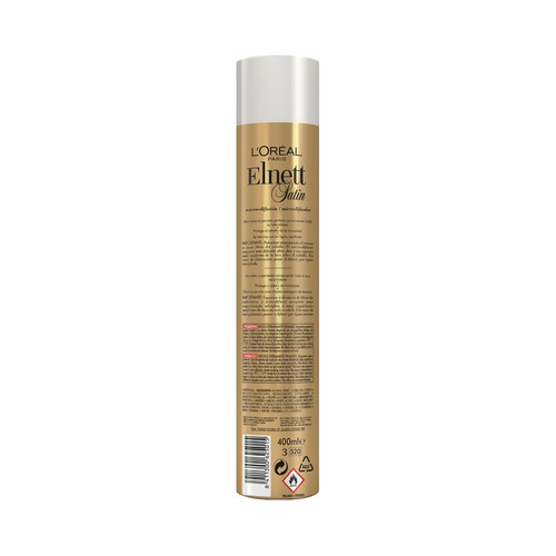 L´ORÉAL PARIS Elnett Laca de pelo de fijación normal y acabado satinado 400 ml.
