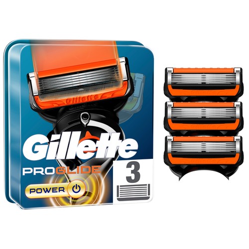 GILLETTE Recambio de cuchillas de 5 hojas para maquinillas de afeitar GILLETTE Proglide power 3 uds