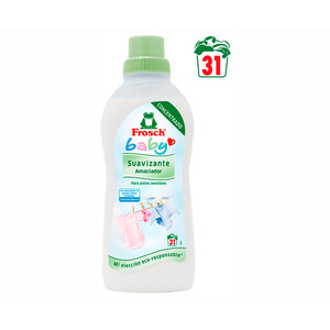 Imagen de KIWI Suavizante concentrado ecológico especial cuidado ropa del bebé FROSCH BABY 750 ml.
