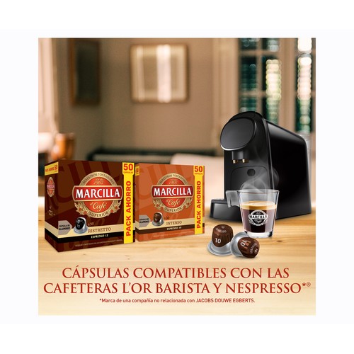 MARCILLA Café cápsulas intenso I10 50 uds. 260 gr.