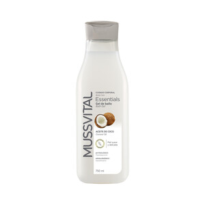 Imagen de MUSSVITAL Essentials Gel para baño o ducha con aceite de coco 750 ml.