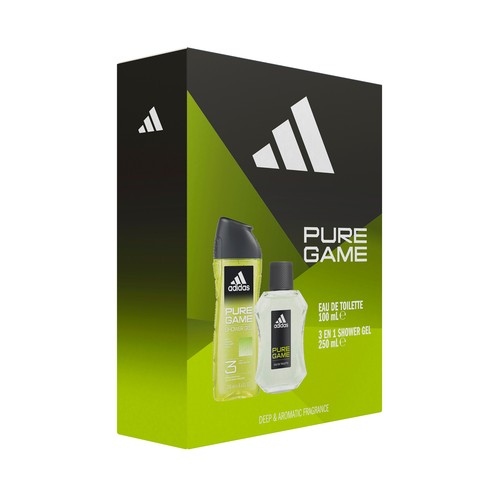 ADIDAS Pure game Estuche regalo para hombre con colonia (100 ml) y gel de ducha (250 ml)